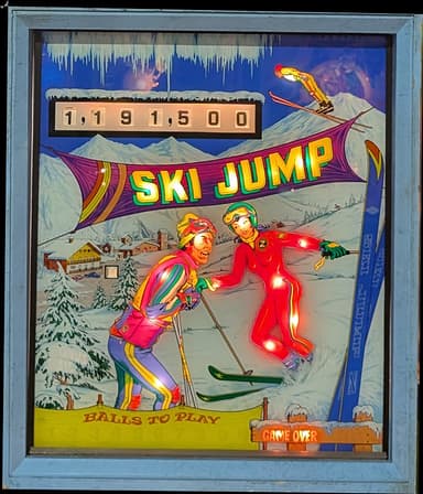 Ski Jump backglass