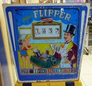 Flipper backglass