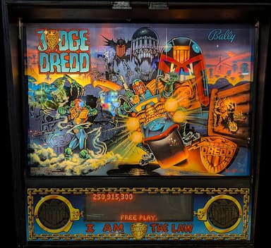 Judge Dredd backglass