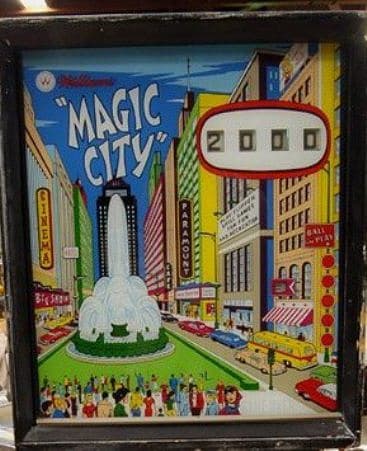 Magic City backglass