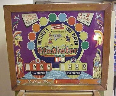 Gladiator backglass