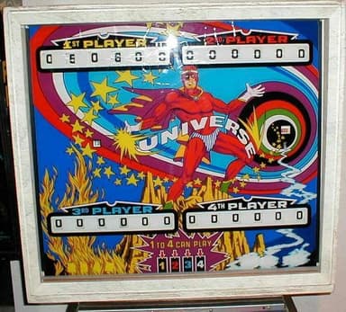 Universe backglass
