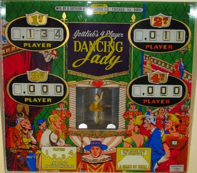 Dancing Lady backglass
