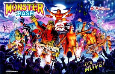Monster Bash backglass