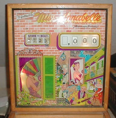 Miss Annabelle backglass