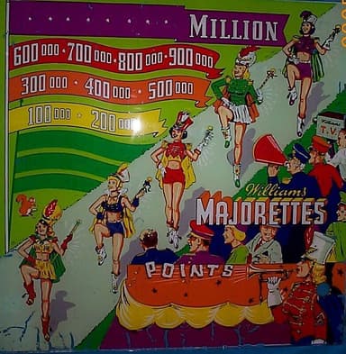 Majorettes backglass