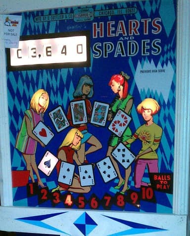 Hearts and Spades backglass