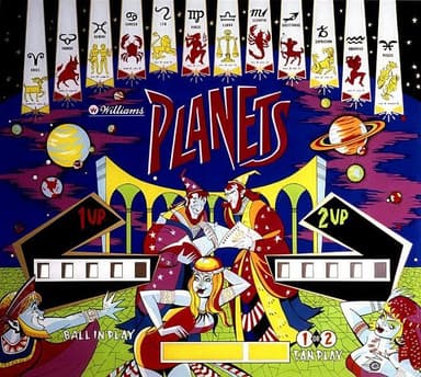Planets backglass