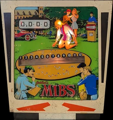 Mibs backglass