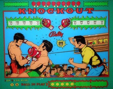 Knockout backglass