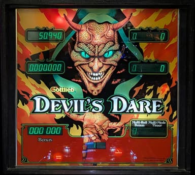 Devil's Dare backglass