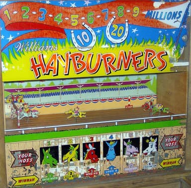 Hayburners backglass