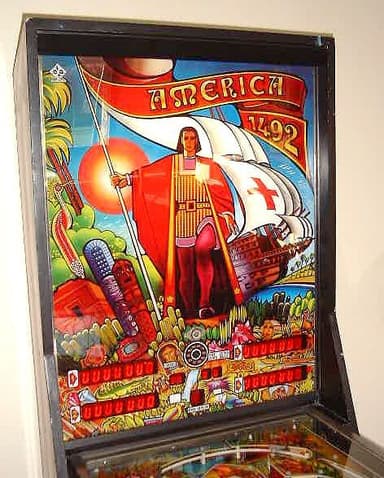 America 1492 backglass