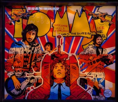 The Who's Tommy Pinball Wizard backglass