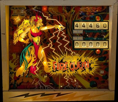 Fire Queen backglass