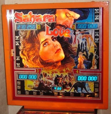 Sahara Love backglass