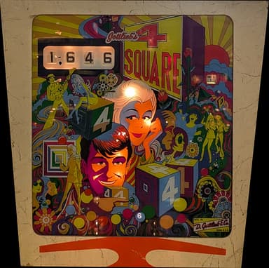 4 Square backglass