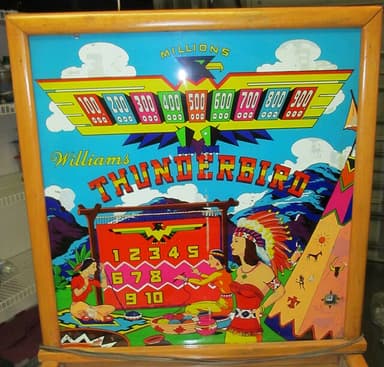 Thunderbird backglass