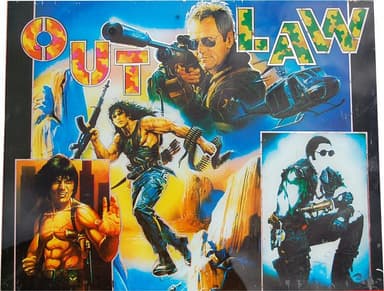 Out Law backglass