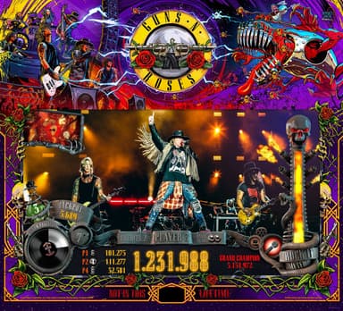 Guns N' Roses (CE) backglass