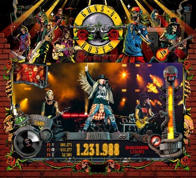 Guns N' Roses (LE) backglass