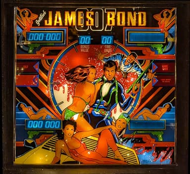 James Bond 007 backglass