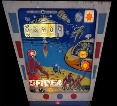 Spider backglass