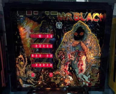 Mr. Black backglass