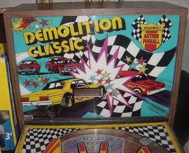 Demolition Classic backglass