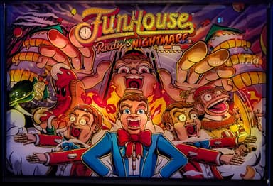 Funhouse 2.0 (Rudy's Nightmare) backglass