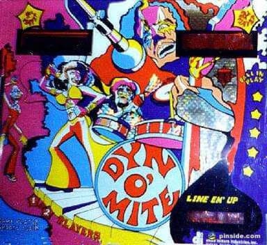 Dyn O' Mite backglass