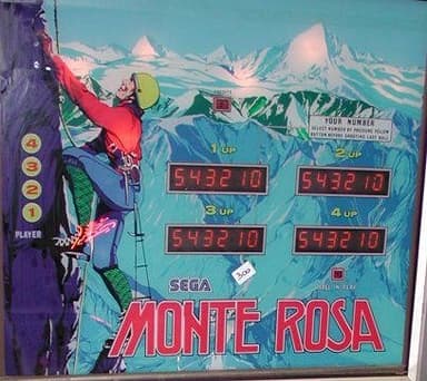 Monte Rosa backglass