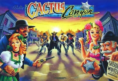 Cactus Canyon (Remake) backglass