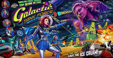 Galactic Tank Force (Classic) backglass