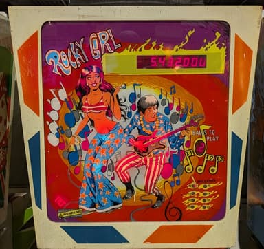 Rocky Girl backglass