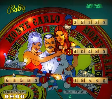 Monte Carlo backglass