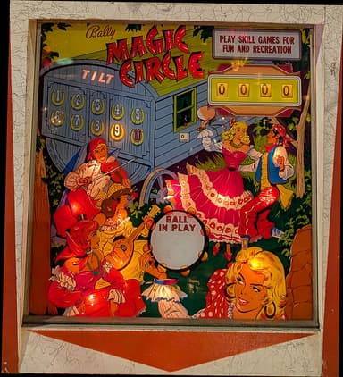 Magic Circle backglass