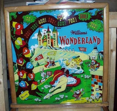 Wonderland backglass