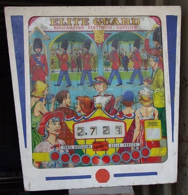 Elite Guard backglass