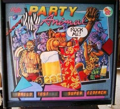 Party Animal backglass