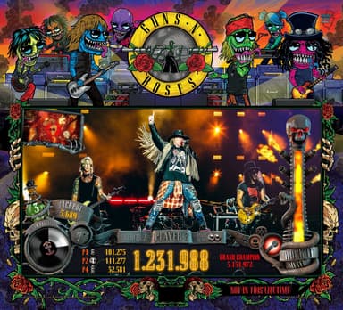 Guns N' Roses backglass