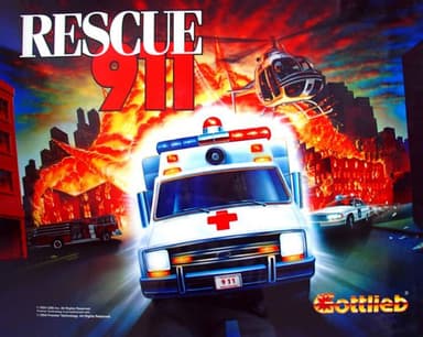 Rescue 911 backglass