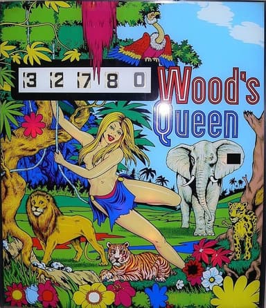 Wood's Queen (1P) backglass