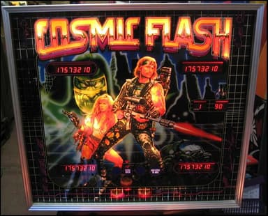 Cosmic Flash backglass