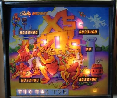 X's & O's backglass