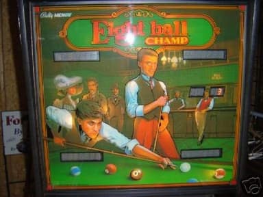 Eight Ball Champ backglass