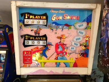 Gun Smoke backglass
