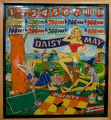 Daisy May backglass