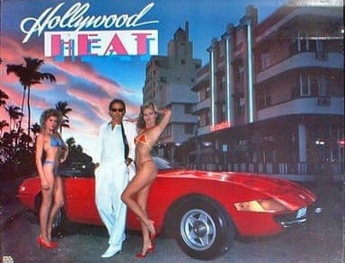 Hollywood Heat backglass