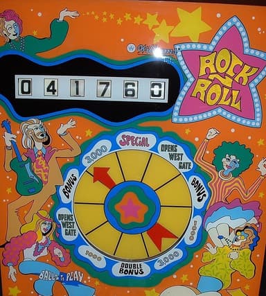Rock 'N Roll backglass